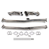 Stainless Steel Exhaust Downpipe Generic For 90-96 Nissan 300ZX Z32 Turbo 3.0L